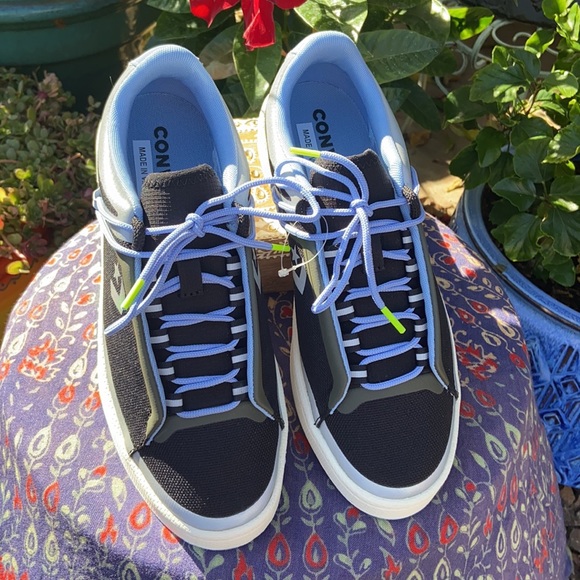 😎 New Reflective Converse Pro Leather OX Low Top Running Sneakers 😎 - Picture 5 of 16